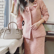 Chanel vintage flower skirt suit